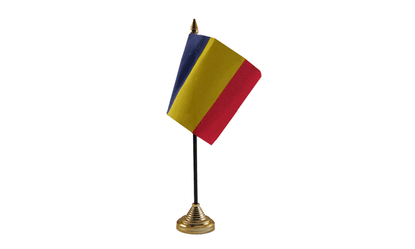 Romania Table Flags